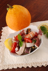 ANTIPASTO DI MARE CON ARANCIA