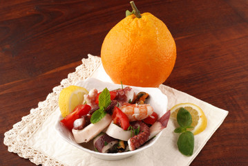 ANTIPASTO DI MARE CON ARANCIA 2