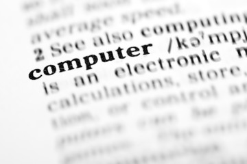 Fototapeta premium computer (the dictionary project)