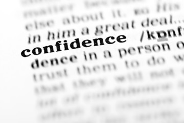 Fototapeta premium confidence (the dictionary project)