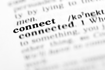 Fototapeta premium connect (the dictionary project)