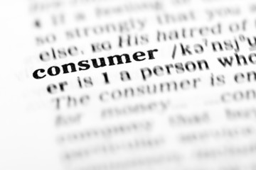 Fototapeta premium consumer (the dictionary project)