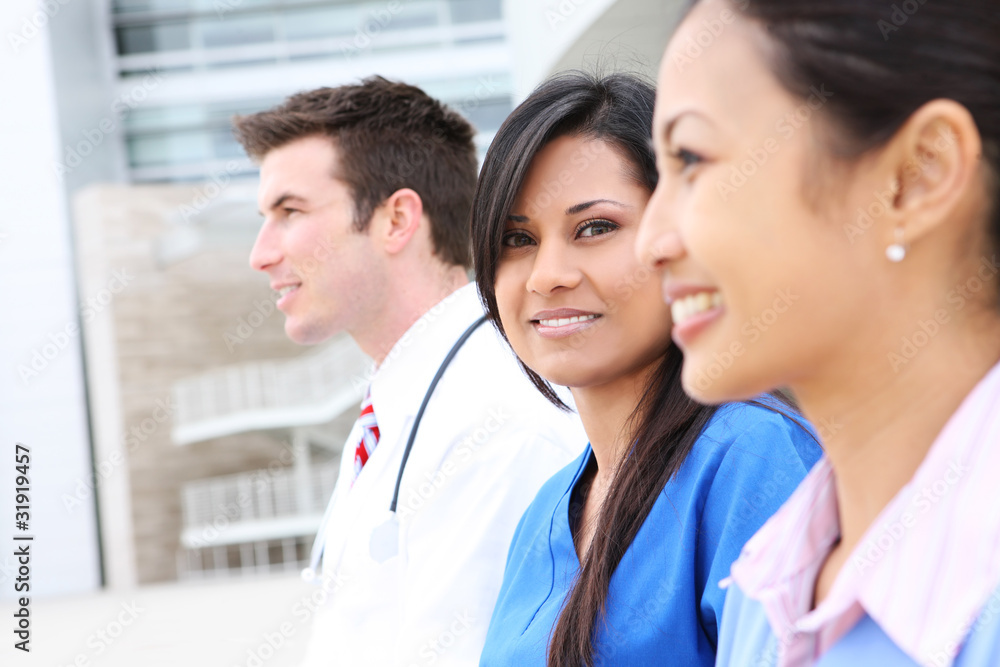 Wall mural Man and Woman Medical Team