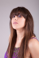 Fototapeta premium Young and beautiful woman portrait