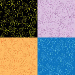 collection of vector floral patterns