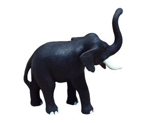 Black elephant statue