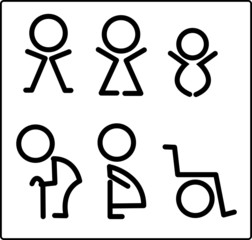 toilet icon signs