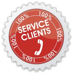 étiquette service clients