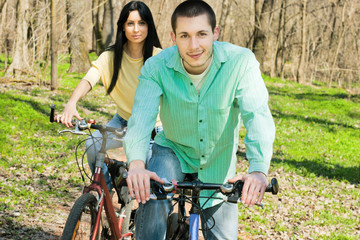 friends outdoor on bike