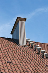 Roof with chimney