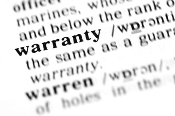 warranty (the dictionary project)