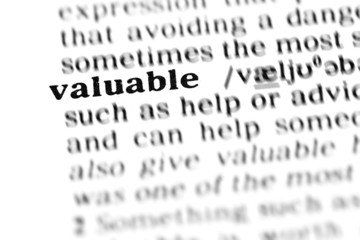 valueble (the dictionary project)