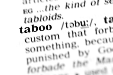 Obraz premium taboo (the dictionary project)
