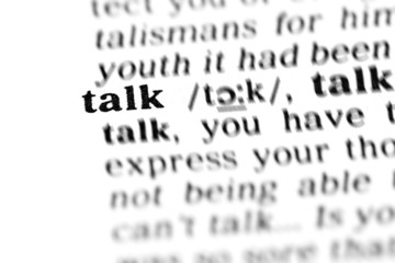 talk  (the dictionary project)