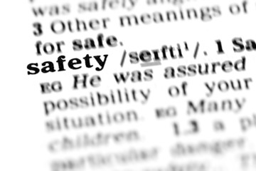 Fototapeta premium safety (the dictionary project)