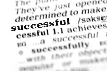 Fototapeta premium successful (the dictionary project)