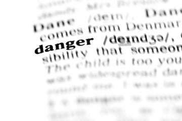 Fototapeta premium danger (the dictionary project)