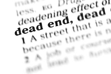 Fototapeta premium dead end (the dictionary project)