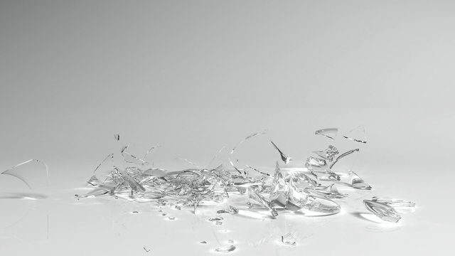 Breaking wine glass - slowmotion