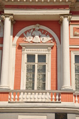 Fototapeta premium Кусково. Фрагмент фасада главного дворца.