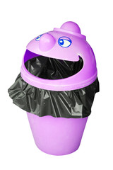 Funny garbage bin