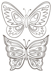 Butterflies, contours