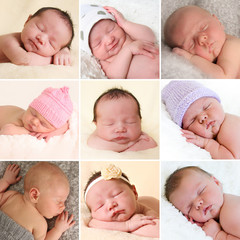 Newborn babies collection