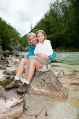 Trekking with mother