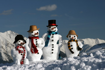 Schneemannfamilie