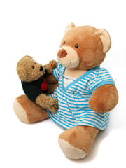 Teddy Bears on the white background