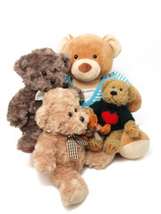 Teddy bears family