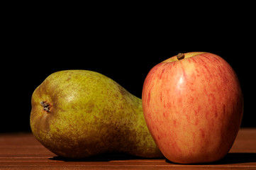 Apfel und Birne