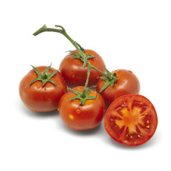 Isolated Fresh Tomatoes