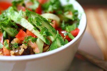 Fresh Vegetable Salad,Closeup.
