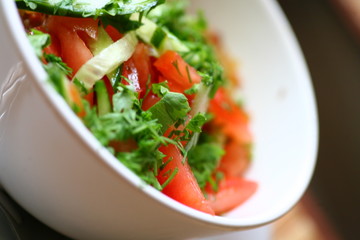 Fresh Vegetable Salad,Closeup.
