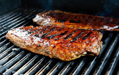 Ribs on the grill