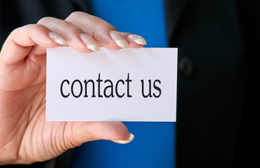 contact us Business Card