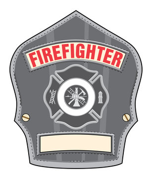 Firefighter Helmet Badge