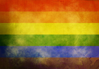 Grunge Rainbow Flag