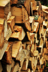 Drewno ułożone w stos