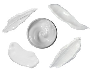 white beauty cream stroke cosmetics