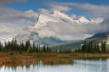 Mount Rundle and Vermillion Lake, Canada