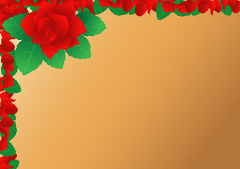 Rose background vector