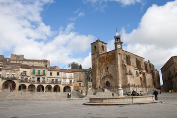 Fototapeta na wymiar Plaza Mayor w Trujillo, Cáceres