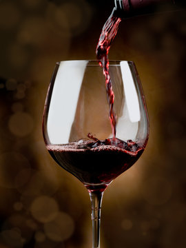 Fototapeta glass of red wine