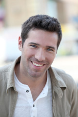 Obraz premium Portrait of handsome smiling man