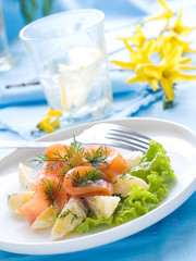 potato and salmon salad