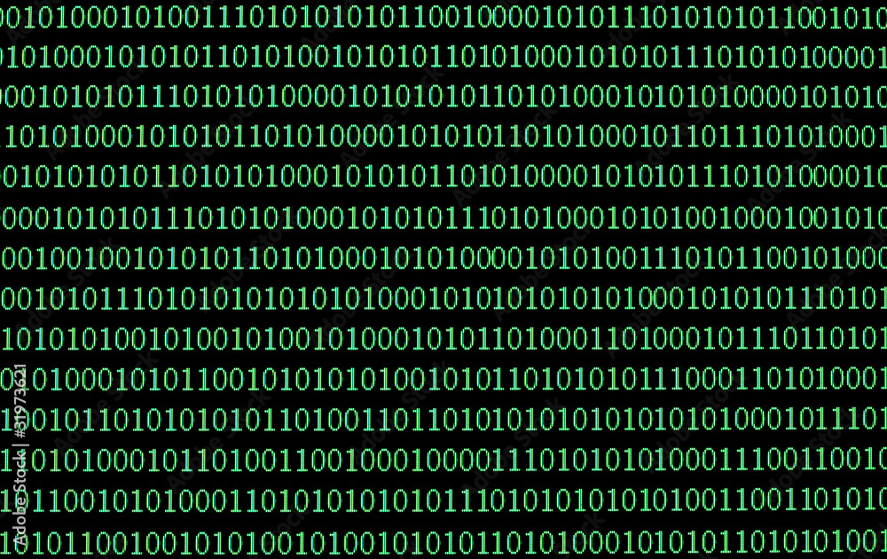 Poster binary numbers moder communication computer