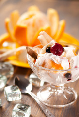 Orange ice cream