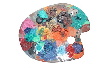 Palette fond blanc
